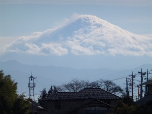 Mt.Fuji with clouds
