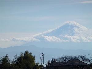 Mt.Fuji with clouds